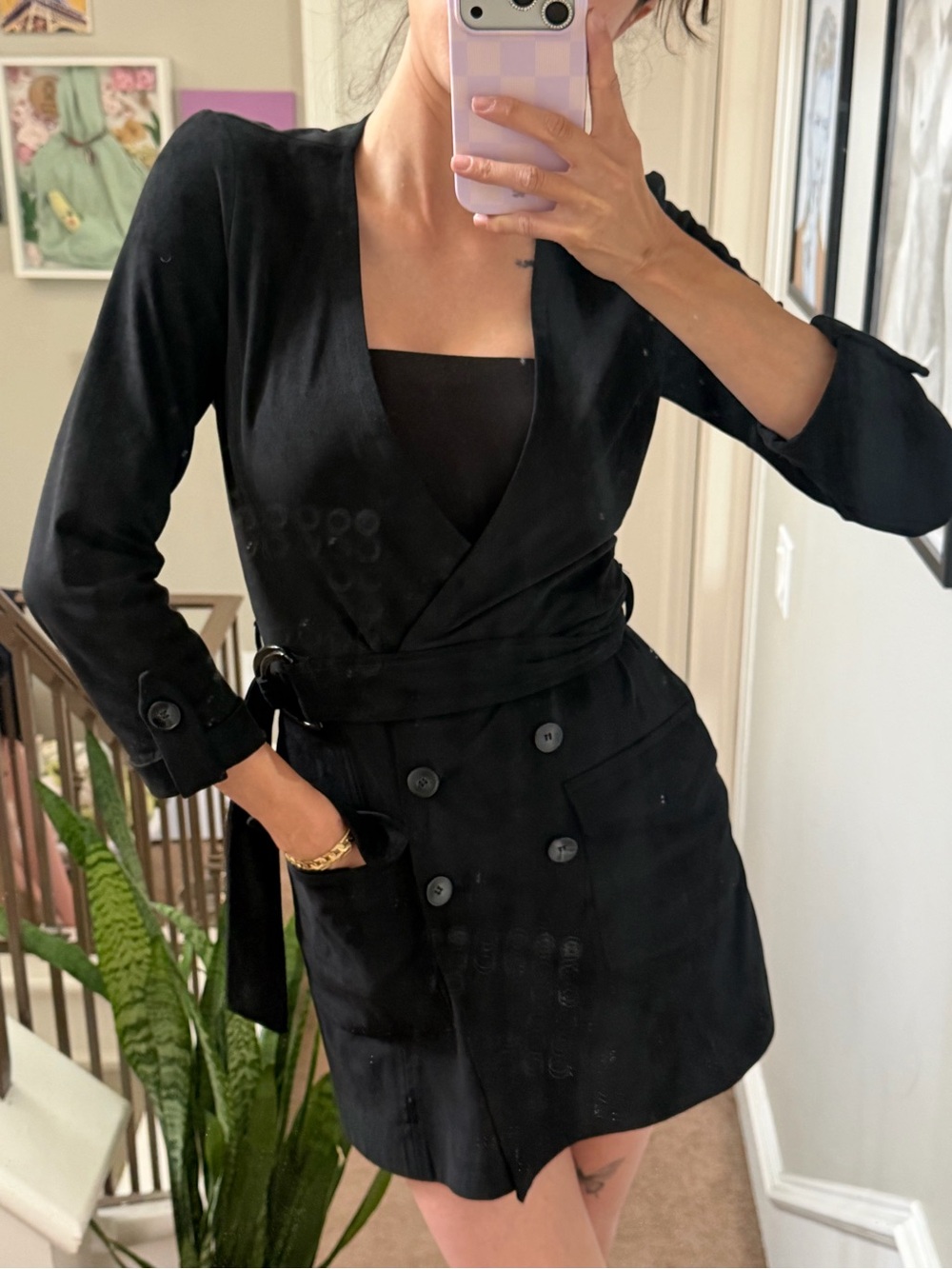 Zara Faux Suede Romper